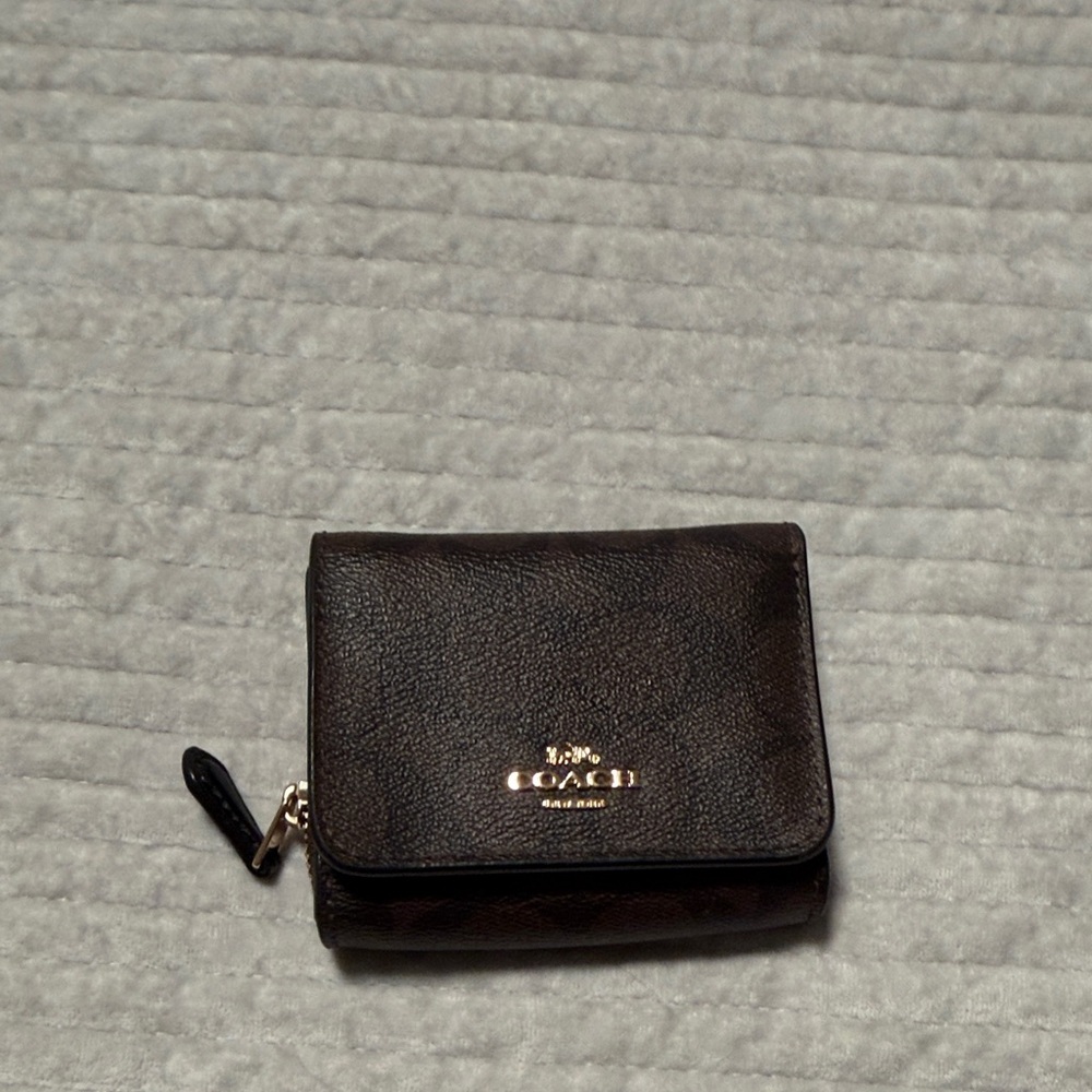 Coach Dark Brown Leather Wallet
